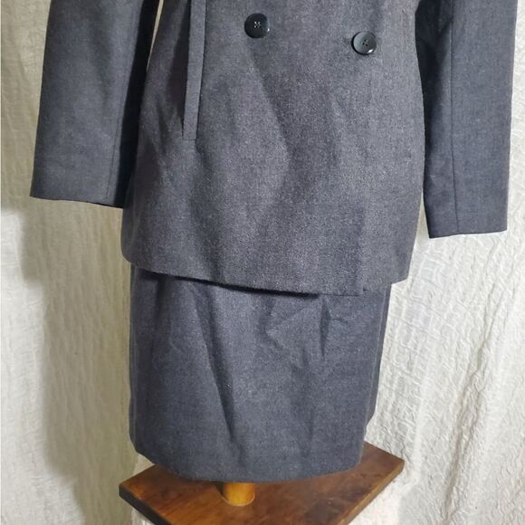 Amanda Smith VTG 100% Wool 2 Piece Suit Set Size 12 - Picture 7 of 12